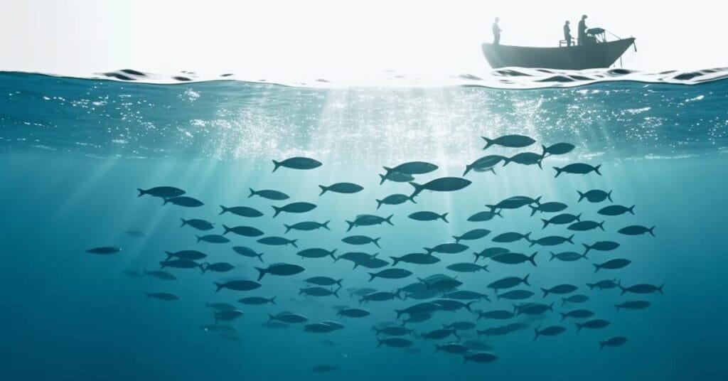 Illustration of Responsible Fishing Practices